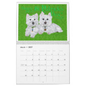 Mural Calendrier West Highland White Terrier (Mar 2027)