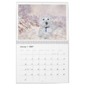 Mural Calendrier West Highland White Terrier (Jan 2027)