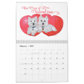 Mural Calendrier West Highland White Terrier (Feb 2027)
