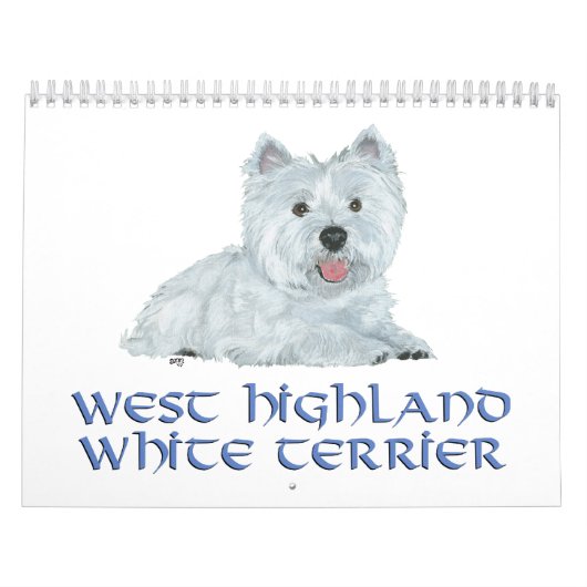 Mural CALENDRIER Westie (Protection)