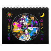 MURAL CALENDRIER ZODIAC 12 MOIS (Protection)