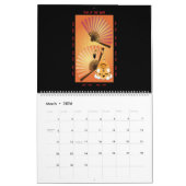 Mural Calendrier zodiaque chinois 2010 - Année du tigre (Mar 2026)