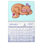 Mural Cartoon Animaux 2010 Calendrier (Jan 2027)