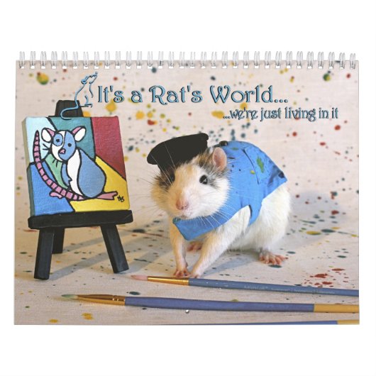 Mural C'est un calendrier du monde des rats (Protection)