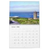Mural Châteaux et cottages de calendrier de l'Irlande (Jan 2026)