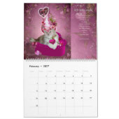 Mural Chats dans le calendrier de fantaisie d'art de (Feb 2027)