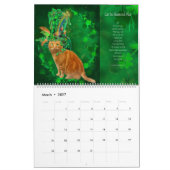 Mural Chats dans le calendrier de fantaisie d'art de (Mar 2027)
