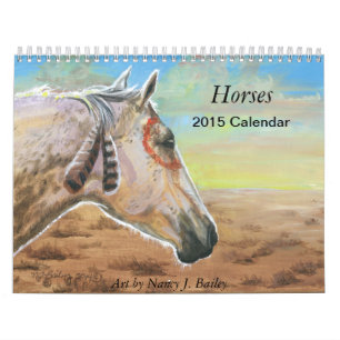 Mural Chevaux - calendrier 2015