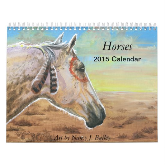 Mural Chevaux - calendrier 2015 (Protection)