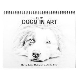 Mural Chiens dans l'art - calendrier