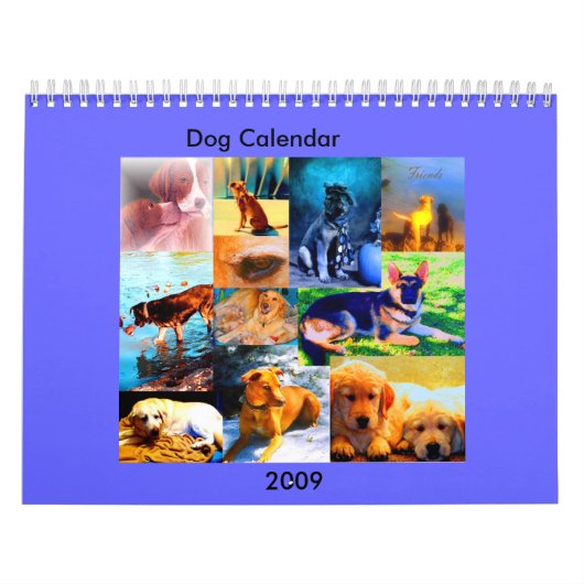 Mural chiens d'art, calendrier de chien, 2009 (Protection)