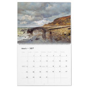 Mural Claude Monet meilleur calendrier de peinture fine  (Mar 2027)