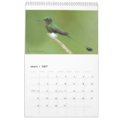 Mural Colibris de calendrier de l'Equateur (Mar 2027)