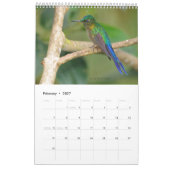 Mural Colibris de calendrier de l'Equateur (Feb 2027)