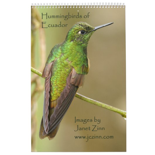 Mural Colibris de calendrier de l'Equateur (Protection)