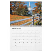 Mural Colonnes d'automne 2 Calendrier (Feb 2027)