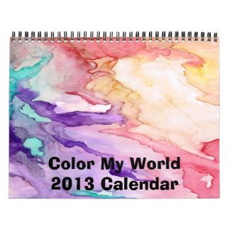 Mural Colorez mon calendrier du monde 2016