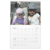 Mural couverture, calendrier de famille (Mar 2027)