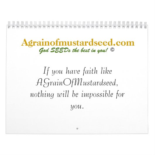 Mural Créer votre calendrier personnalisé (Protection)