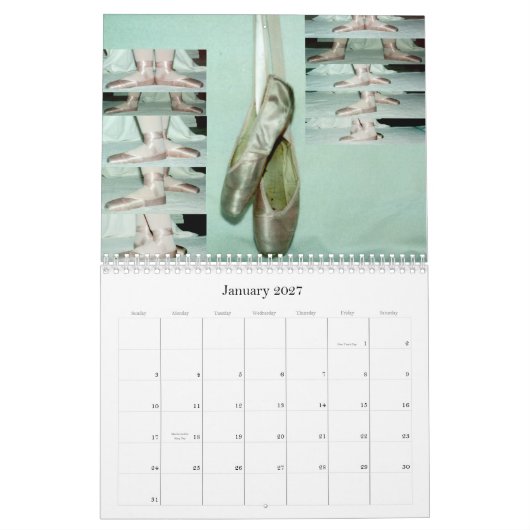 Mural Danse par le calendrier de l'année 2015 (Jan 2027)