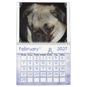Mural De carlins calendrier en abondance (Feb 2027)