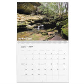 Mural Deux-Page, grand calendrier - collines 2016 de (Mar 2027)