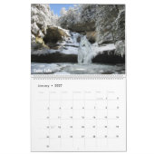 Mural Deux-Page, grand calendrier - collines 2016 de (Jan 2027)