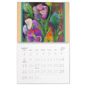 Mural DIGITAL ABSTRAIT FLEURIT le calendrier (Mar 2026)