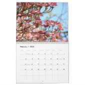 Mural Dogwood Tree Calendrier Pink Dogwoods Fleurs art (Feb 2026)