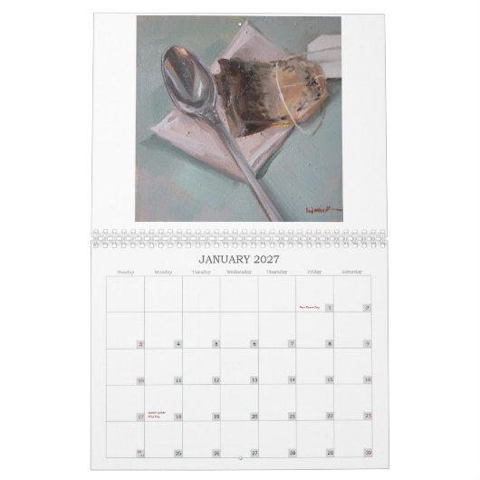 Mural Douze mois d'art : un calendrier 2011 (Jan 2027)