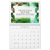 Mural Droit du calendrier de slogans de récupération de (Jan 2027)
