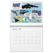 Mural Drôle calendrier des caricatures de l'aviation (Feb 2027)