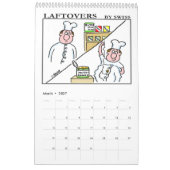 Mural Drôle Laftovers Aliments Caricatures Calendrier (Mar 2027)