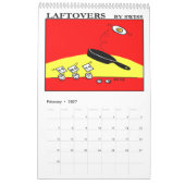 Mural Drôle Laftovers Aliments Caricatures Calendrier (Feb 2027)