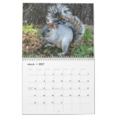 Mural Écureuils amovibles Calendrier 2016 (Mar 2027)