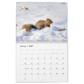 Mural Écureuils amovibles Calendrier 2016 (Jan 2027)