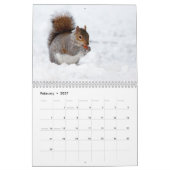 Mural Écureuils amovibles Calendrier 2016 (Feb 2027)