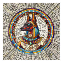 Anubis égyptien - Art Mosaïque