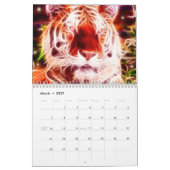 Mural Esprit du calendrier des grands chats 2011 (Mar 2027)
