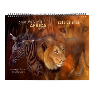 Mural Esprit du sauvage - calendrier 2013 d'art de