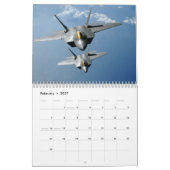 Mural F-22 Calendrier des rapaces (Feb 2027)