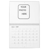 Mural Faites votre d'un calendrier aimable (Mar 2027)