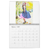 Mural Filles de calendrier de Mariposa (Feb 2027)