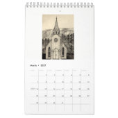 Mural Flèches et églises de calendrier (Mar 2027)