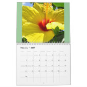 Mural Fleurs de calendrier d'Hawaï 2010 (Feb 2027)