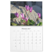 Mural Fleurs de l'Israël : Calendrier 2017 (Feb 2027)