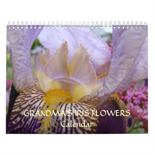 Mural Fleurs d'iris de GRAND-MÈRE Calendrier Cadeaux Iri (Protection)