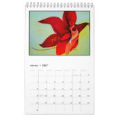 Mural Fleurs par le calendrier de Rachel Lowry 2018 (Jan 2027)