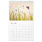 Mural Fleurs par le calendrier de Rachel Lowry 2018 (Mar 2027)