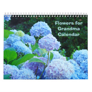 Mural Fleurs pour grand-mère Calendrier Photographie de 